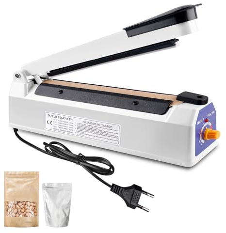 Macchina Sigillante a Caldo 200 mm, Macchina Termosaldatrice, Sigillatrice per Sacchetti, Sigillatrice a Caldo, Sigillatrice per Sacchetti di Plastica, Impulse Sealer Heat Bag Sealer, Per PE, PP