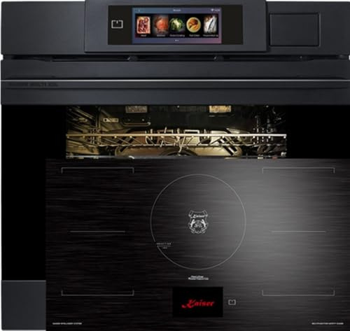 Kaiser EH 6341 - Forno elettrico a vapore Moire 86 L TFT Cottura + piano cottura a induzione KCT 9140 FI 90 cm, display TFT TFT