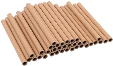 SEWACC 200 Stück Mehrzweck Papierröhren aus Papier Runde Selbstgemacht Bienenhaus Werkzeuge Stabile Papierröhren zum Basteln für Imkereibedarf und Garten