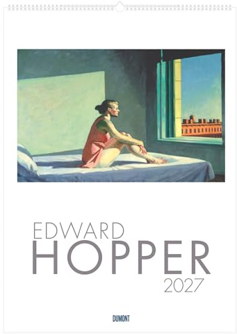 Edward Hopper 2027: Kunstkalender 50x70 cm mit Meisterwerken des amerikanischen Realismus und sprachneutralem Kalendarium