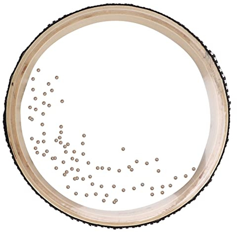Eminchu Ocean Drum Natural Maple Wave Bead Drum für Kinder Musikinstrument 6,1 Zoll für Kinder