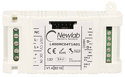 Newlab Led Dimmer PWM 12A Dimmerabile Tramite Bluetooth Pulsante N.O. 0-10V 1-10V Dali Potenziometro