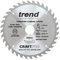 Trend Wood Cordless ATBR Circular Saw Blade, 190mm Diameter, 30mm Bore, 36 Teeth, 1.6mm Kerf, +25° Hook, TCT, Fine Finish, CSB/19036TC