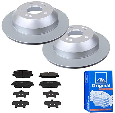 ATE Bremsen-Set 2 Bremsscheiben + Bremsbeläge Bremsensatz Ø302 Einbau Hinten Bremsscheiben-Set Scheibenbremsen passend für Kia Sorento 2 XM