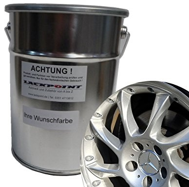 Lackpoint 0,5 Liter Spritzfertigen Basislack Vorlack Silber Metallic Autolack Trendlack