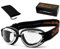 HELLY® - No.1 Bikereyes® | Motorradbrille, Bikerbrille | winddicht, gepolstert, beschlagfrei, HLT® Sicherheitsglas nach DIN EN 166 | TOP Tragegefühl bei langen Ausfahrten | Motorradbrille: 1331c-n