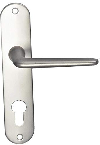 Paire de Poignées de porte KLOSE besser sur plaque Aluminium Mini - Trou Cylindre