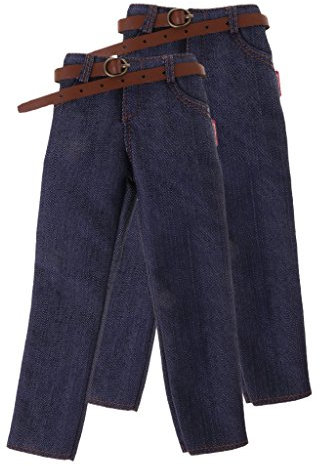 Inzopo 2 x 1/6 Maßstab männliche klassische Denim-Jeans Hosen für 30,5 cm Hot Toys Action Figur Körper Kleidung Zubehör