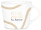 GRAFIK WERKSTATT Das Original Espresso-Tasse mit Echtgold Porzellan Tasse 50 ml More espresso less depresso