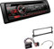 Pioneer DEH-S320BT 1-DIN Autoradio Bluetooth CD-Tuner USB Spotify inkl. Einbauset passend für MINI Mini, Mini Cabriolet 2003-2008 schwarz