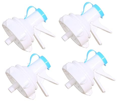 DOITOOL 4 Stück Wasserhahnaufsatz 3/4 Zoll Trinkflaschenauslauf Wiederverwendbar Mit Kunststoffkappe Für Wasserspender Und Trinkwasserautomaten