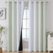 Estelar Textiler Sage Green and Greyish White Gradient Blackout Curtains for Bedroom, Thermal Insulated Ombre Blackout Drapes, Light Blocking Energy Saving Curtains for Living Room,52Wx96L,2 Panels