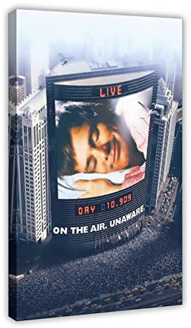 KOURT The Truman Show Poster Klassische Filme Leinwand Poster Schlafzimmer Dekor Sport Landschaft Büro Zimmer Dekor Geschenkrahmen 40 x 60 cm
