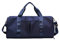CORIOS Nylon Reisetaschen Duffle Bag Sporttasche Fitnesstasche Schwimmtasche für Herren/Damen Weekender Übernachtung Tasche Trainingstasche Kabinenreisetasche Handgepäck mit Schuhfach Dunkelblau