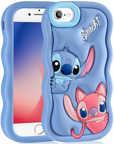 oqpa for iPhone 8 Plus/7 Plus/6S Plus/6 Plus Case Cute Cartoon 3D Character Design Girly Cases for Girls Boys Women Teens Kawaii Unique Cool Funny Silicone Cover for i Phone 8Plus/7Plus/6SPlus/6Plus