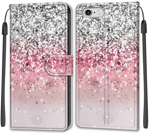 for iPhone 6 / iPhone 6s Case, Premium PU Leather Flip Wallet Case Card Slots Kickstand Shockproof Protective Phone Case for iPhone 6 / iPhone 6s