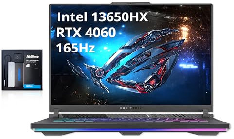 asus ASUS ROG Strix G16 16'' WUXGA 165Hz Gaming Laptop, Intel Core i7-13650HX, NVIDIA GeForce RTX 4060, 64GB DDR5 RAM, 2TB SSD, 4-Zone RGB retroilluminato, Win 11 Pro, Grigio, Scheda USB Hotface 32GB