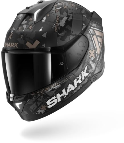 SHARK, Integraler Motorradhelm SKWAL i3 HELLCAT Black/White/Grey KUA, XL