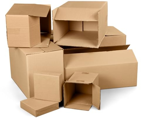 karton-billiger | Faltkartons Versandkarton 200x150x90mm Fefco0201 1-wellig Verpackungskarton 20x15x0,9cm Pappkarton Wellpappe (25)
