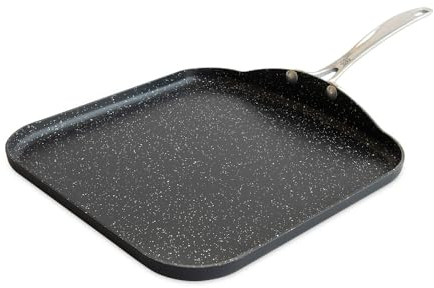 Nordic Ware Quadratische Basalt-Grillplatte aus Aluminium, 27,9 cm, Keramikbeschichtung