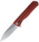 Petrified fish PF818 Klappmesser, 3.54 D2 Satin Klinge G10 Griff, Mit Kugellager EDC Taschenmesser (Red Micarta Satin)
