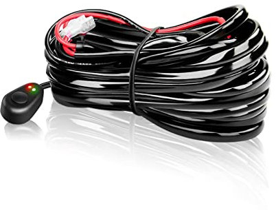 RIGIDON Kabelbaum Zusatzscheinwerfer Kabelsatz Relais Adapter für KFZ Scheinwerfer Arbeitsscheinwerfer Tagfahrleuchten Lichtleisten 24V/40A (Model G für 1 lampe)