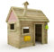 Wickey Spielhaus Inn - Kinderspielhaus aus Holz, Gartenhaus für Kinder, extrem witterungsbeständig - aus kesseldruckimprägniertem Massivholz - pastellpink