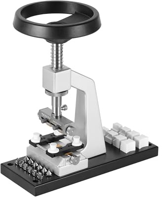 Singcci Bench Watch Opener 5700，with 6 Types of Steel Teeth, 6 Sets of Fixed Molds Watch Case Back Opener for Screwed Oyster Watch Case Opener