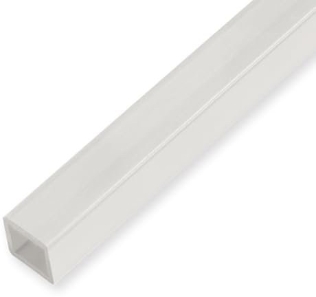 LED Rohr 10 x 10 x 2000 mm Treppenkantenprofil Polycarbonat Glatt Zum Einschieben Milchig Einfasshöhe mm Küberit