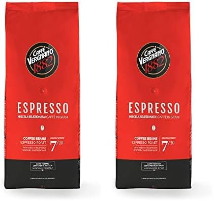 Caffè Vergnano 1882 Caffè in Grani Espresso - 1 confezione da 2 Kg