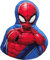 ILS I LOVE SHOPPING Cuscino 3D Shaped Sagomato peluche per Bambini in Poliestere con la Forma sagoma Personaggio (per SPIDERMAN Hero)