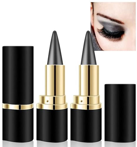 GmwyCzV 2 Stück Matte Schnell Trocknender Eyeliner, Kajalstift Wasserfest, Eyeliner Stick Pencil für Ein Alltägliches Lang Anhaltendes Augen Make Up, für Langanhaltend Lidschatten (Grau)