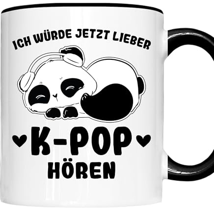 K-pop Tasse | ich würde jetzt lieber K-pop hören | K-pop Geschenk k-pop Merch Tasse K-pop Kaffeebecher lustig