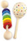 Ulanik Rassel Mein Regenbogen, Kleinkinder Montessori Spielzeug ab 1 Jahr, Baby Sensorik Holzspiele