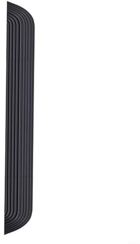 Roboter-Staubsaugerampe, Schwellen-Kletterschwelle für Ecovacs für Roborock Yunzhijia, verstellbare Länge 68–77 cm, Höhe 1,4–2,3 cm, Boden für Schutzzubehör (Höhe 1,6 cm, schwarz)