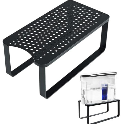 Wusideday Soporte dispensador de Agua | Soporte de Metal Resistente para Filtro de Agua | Soporte de Metal para dispensador de Bebidas | Soporte Desmontable | Soporte de Metal Multifuncional fácil de