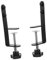 MAGICLULU 2pcs Desk Organizer Office Gadgets Pegboard Accessory Mounting Clamp c Bracket Over The Table Rod Stand Clamp Iron Material