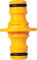 Hozelock Double Male Hose Connector 2291 – Join or Repair Garden Hoses, Extend Hose Length Easily, Leak-Free Connection, Durable Plastic Yellow - 1 Pack