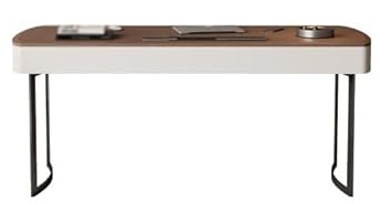 EINES Schreibtisch-Spieltisch Home-Office-Schreibtisch 160 cm Walnussholz, Moderne Wohnzimmermöbel, geeignet for Geschäft, Arbeitszimmer, Büro, Lesen(180cm)
