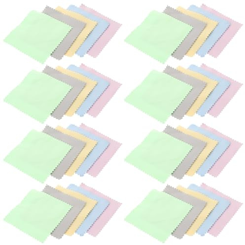 Yardenfun 100 Stück Glasscheiben-Reinigungstuch gläser putzmittel Bildschirmreiniger Mikrofasertücher handy putztücher design Mikrofaser-Reinigungstücher Bildschirmreinigungs-Mikrofaser