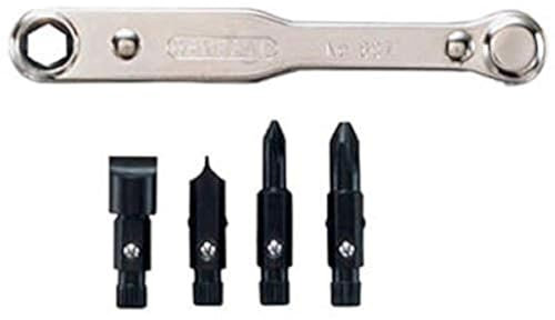 General Tools Five-Piece Ratchet Offset Screwdriver Set with Pass-Through Handle (8071)