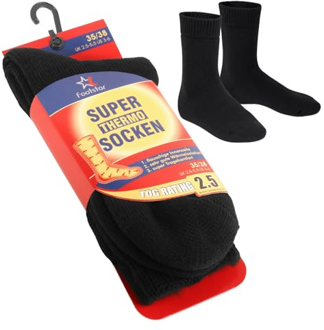 Footstar Thermosocken Damen & Herren Feet Heater (1 Paar) Extra warme Wintersocken