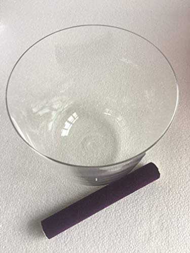 Bol chantant en cristal 3ème octave d'environ 21,6 cm, parfait chakra racine en C pour la thérapie sonore standard 432 Hz.