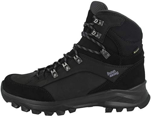 Hanwag M Banks GTX Schwarz - Gore-Tex Wasserdichter bequemer Herren Gore-Tex Trekkingschuh, Größe EU 44.5 - Farbe Bla