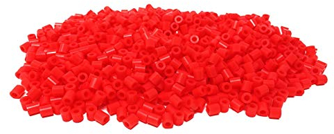 WS UK 1000 Pack Fuse Beads 5mm Midi - works like Hama Beads [Red]