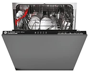 Hoover HDIN 2L360PB-80 Integrated Standard Dishwasher, Wifi Connected, 10 liters, Black, Noise level: decibels 47