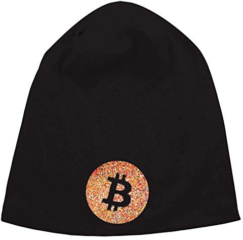 Bitcoin Crypto Currency Modern Art Graphic Jersey Beanie Hut Dünne Slouch Cap Unisex One Size