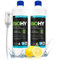 BiOHY Glass Cleaner for Window Vacuums (2 x 1l Bottle) + Dispenser | Suitable for All Window acids | ensures a Brilliant Shine on All Smooth Surfaces (Glasreiniger)