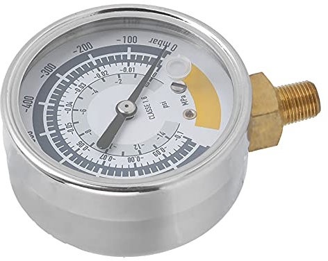 Manometro accurato, strumento misuratore d'aria, vacuometro 0-14 psi, strumenti di misurazione industriali, connettoreNPT 1/8 pollici per pompa a vuoto
