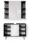 Vicco Conjunto de Muebles de baño Fynn, Antracita/Blanco, 2 Piezas